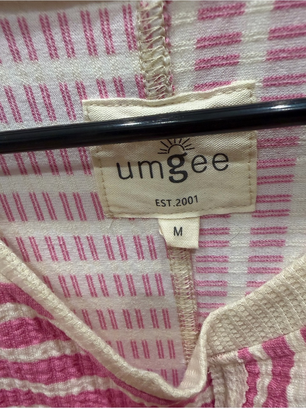 Umgee Pink Striped Knit Tank Set - Picture 3 of 7